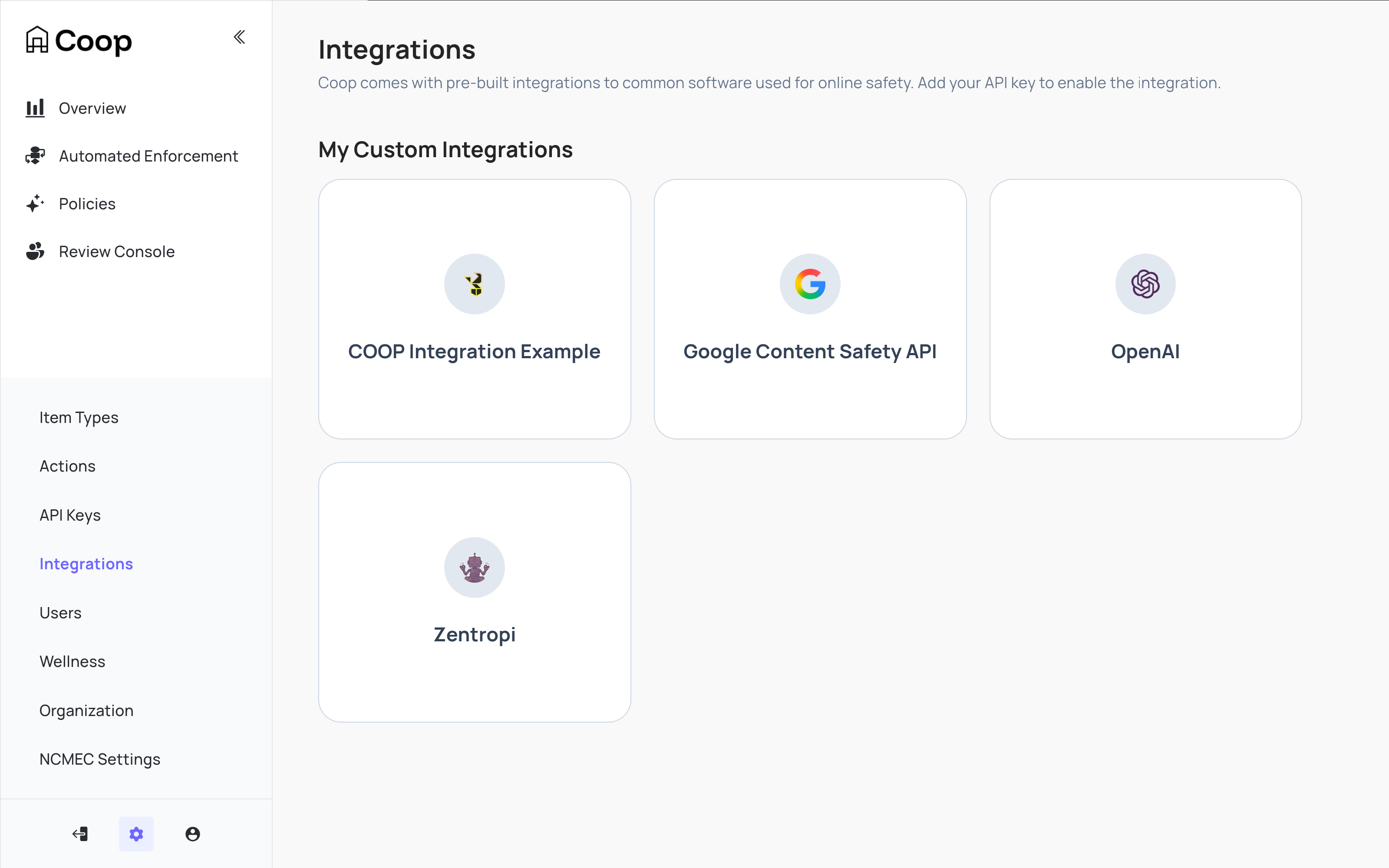 Integrations