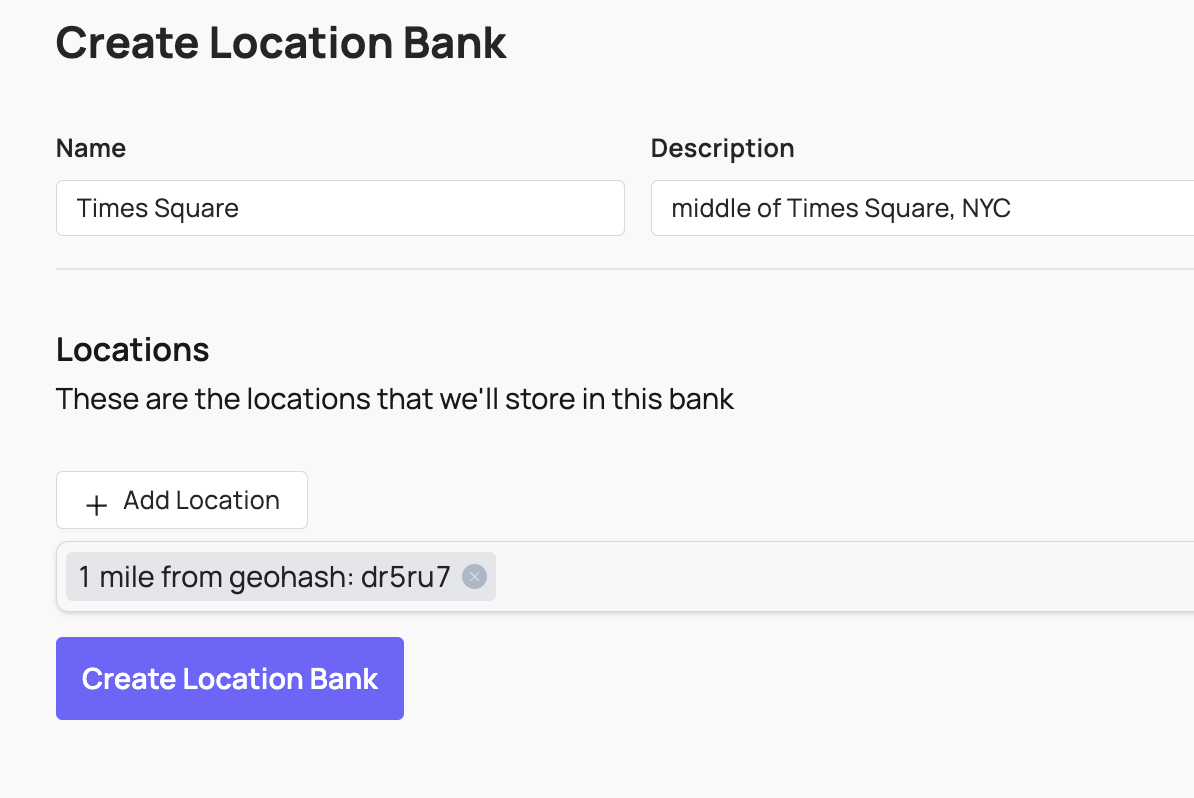 Location bank